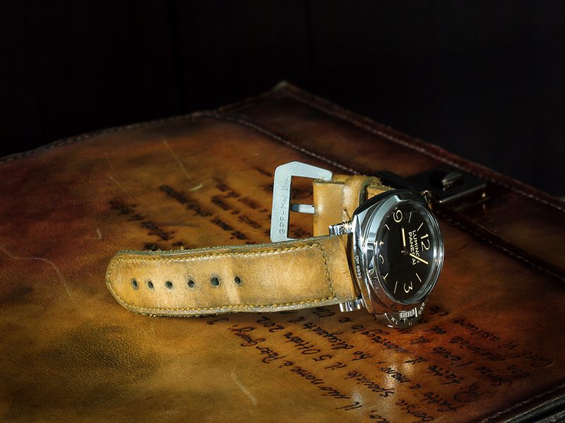 Mission Impossible Mustard Strap for Panerai by Gunny Straps