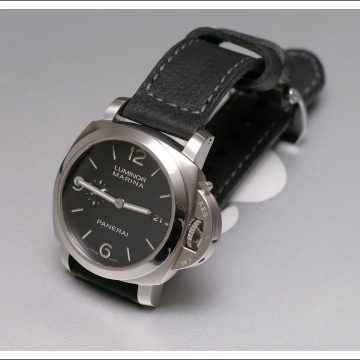 317 Grey Stitch Strap for Panerai Luminor Marina by Gunny Straps