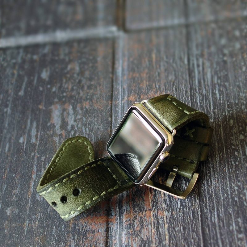 Caitlin 7 leather strap watch by Gunny Straps