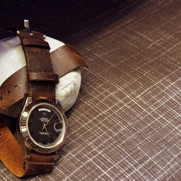 Distressed Single Pass Strap For Rolex Day date II - Gunny Straps Official