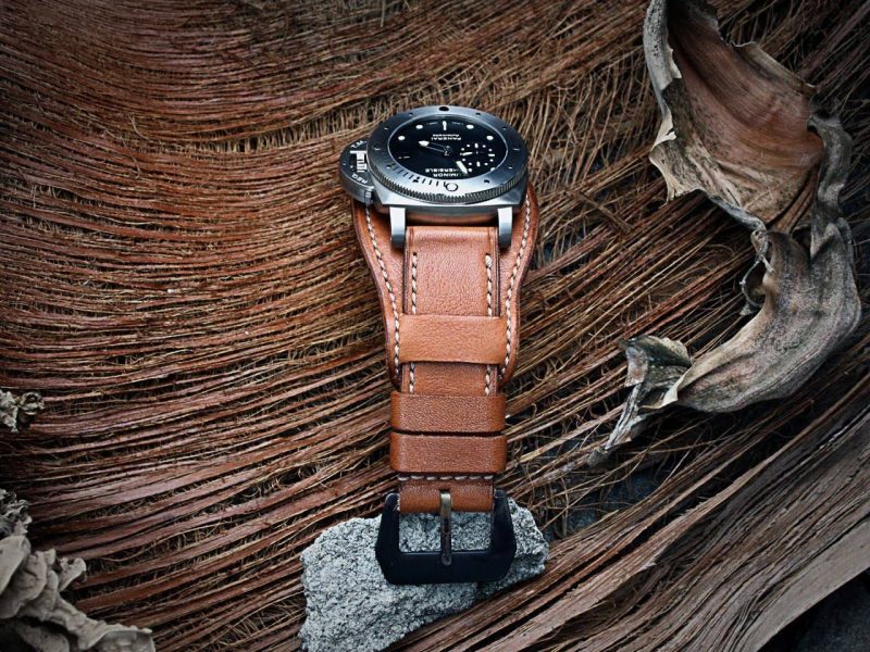 Bund 2 Tone Leather Strap For Rolex by Gunny Straps