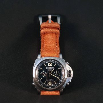 Canvas Orange No. 2 Strap for Panerai Luminor PAM213 by Gunny Straps