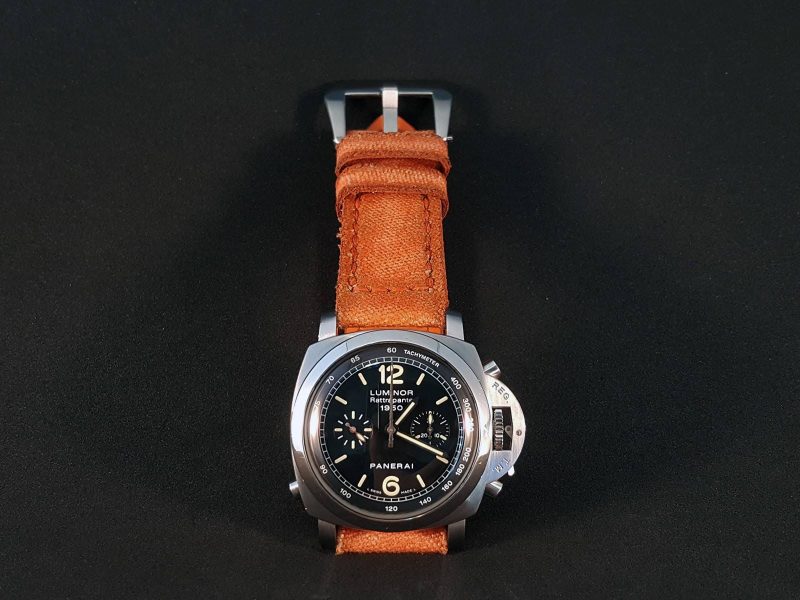 Canvas Orange No. 2 Strap for Panerai Luminor PAM213 by Gunny Straps