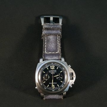 canvas 07 purplish gray strap for panerai - Gunny Straps