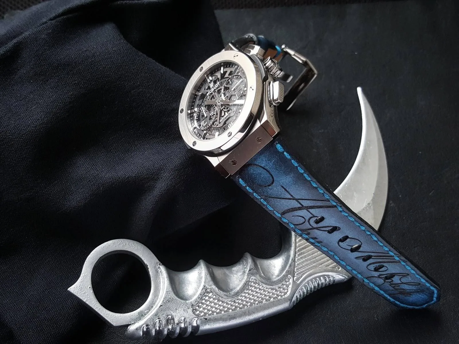 Dafuq Strap on Hublot by Gunny Straps