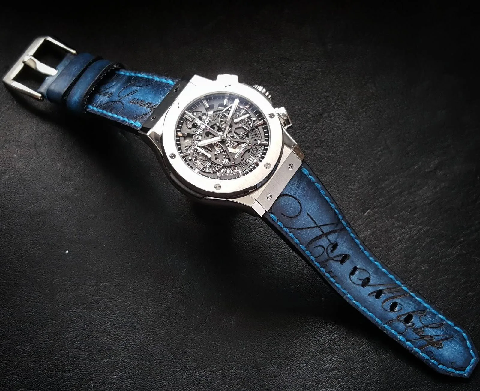 Dafuq Strap on Hublot by Gunny Straps