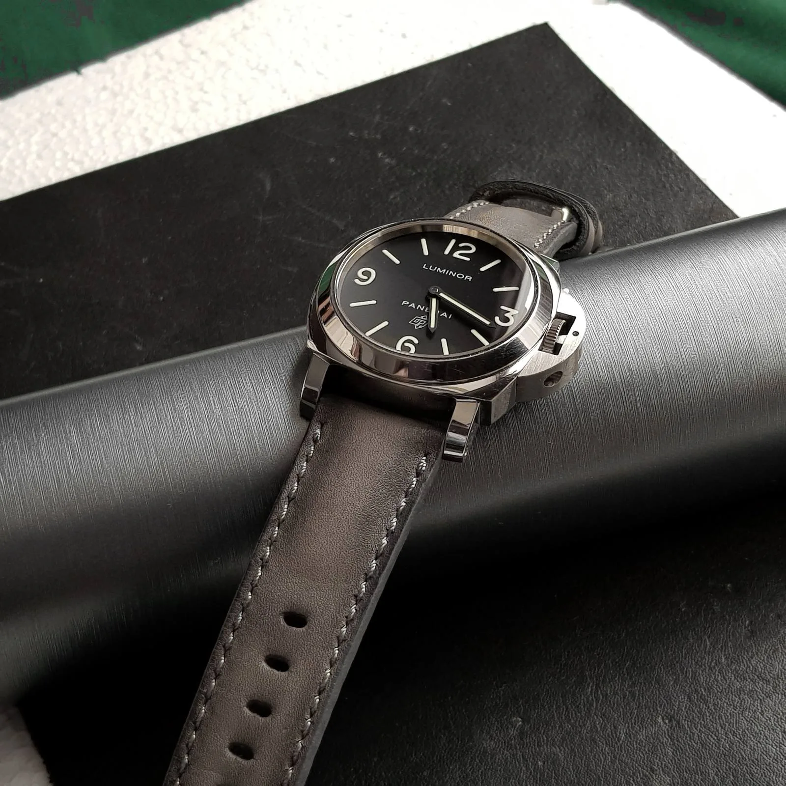 Deep Grey Strap for Panerai PAM372 by Gunny Straps