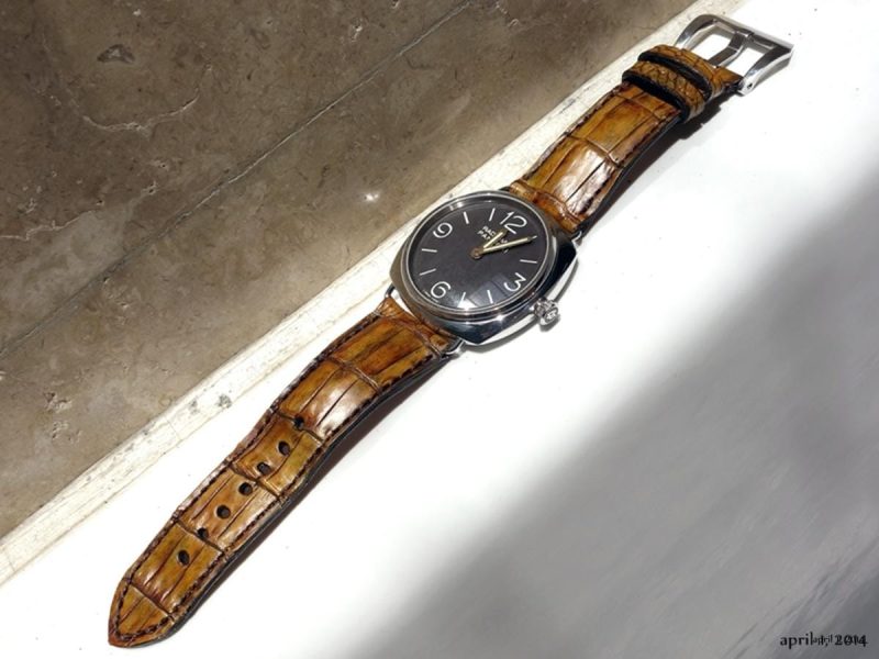 Topaz Croco 1 Strap for Panerai Luminor by Gunny Straps