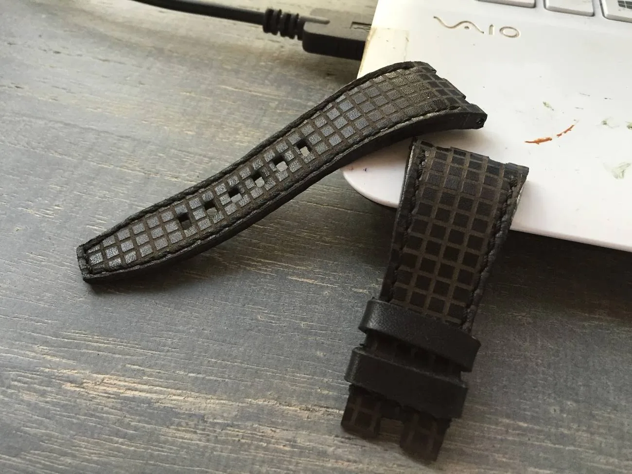 Audemars Piguet Straps - Black Chessboard by Gunny Straps