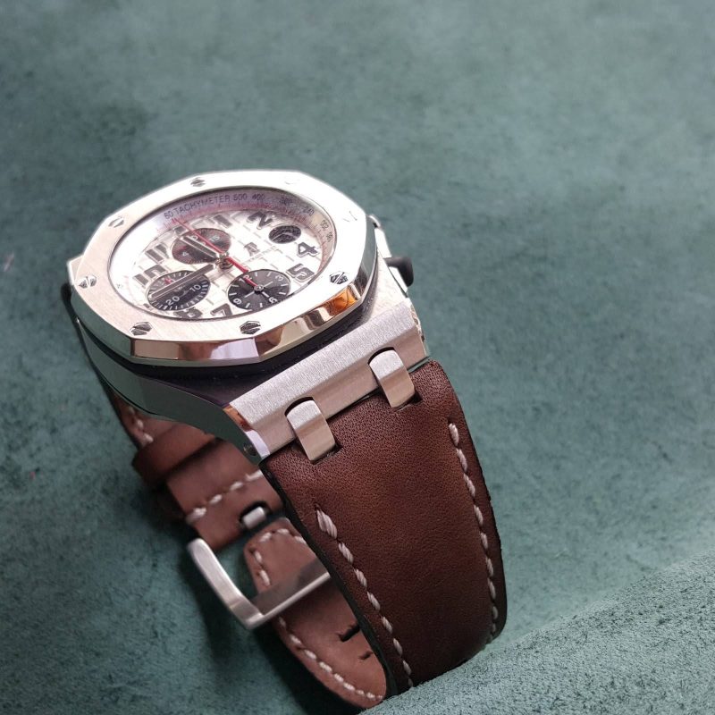 Safari Brown Leather Strap For Audemars Piguet Royal Oak Offshore by Gunny Straps