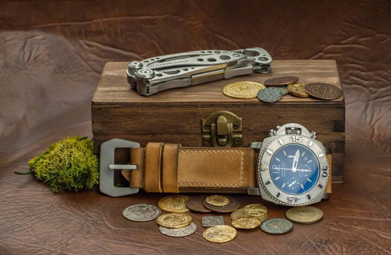 Egypt Strap on Panerai Luminor by Gunny Straps