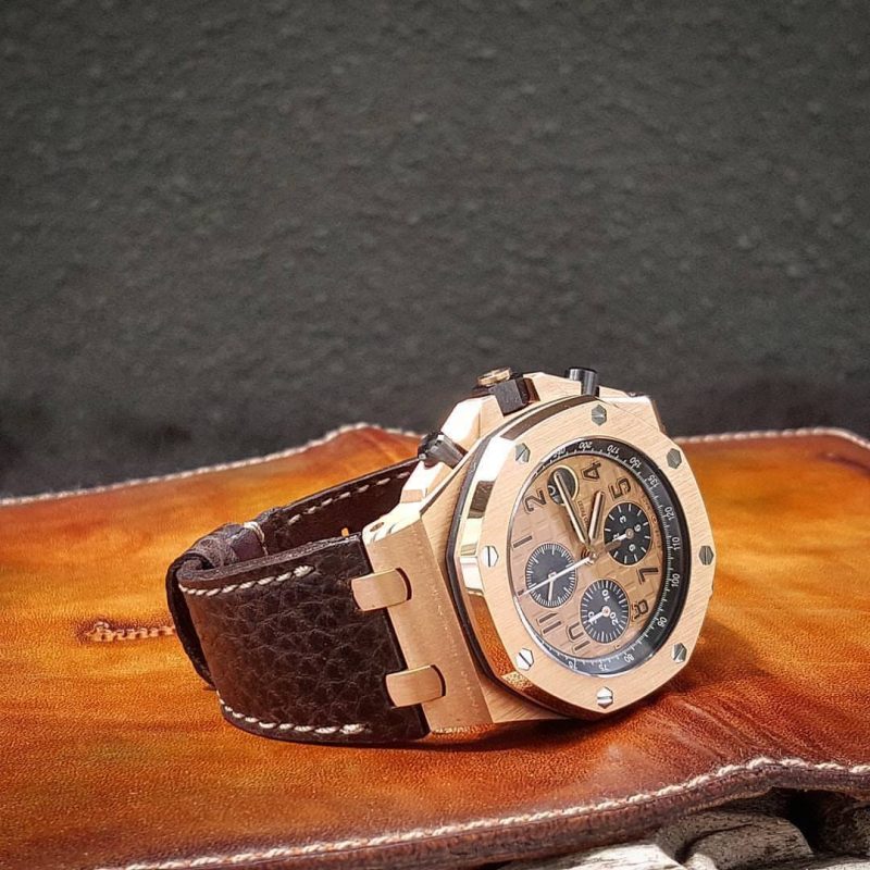 Gaja Leather Strap For Audemars Piguet Royal Oak Offshore Chronograph by Gunny Straps