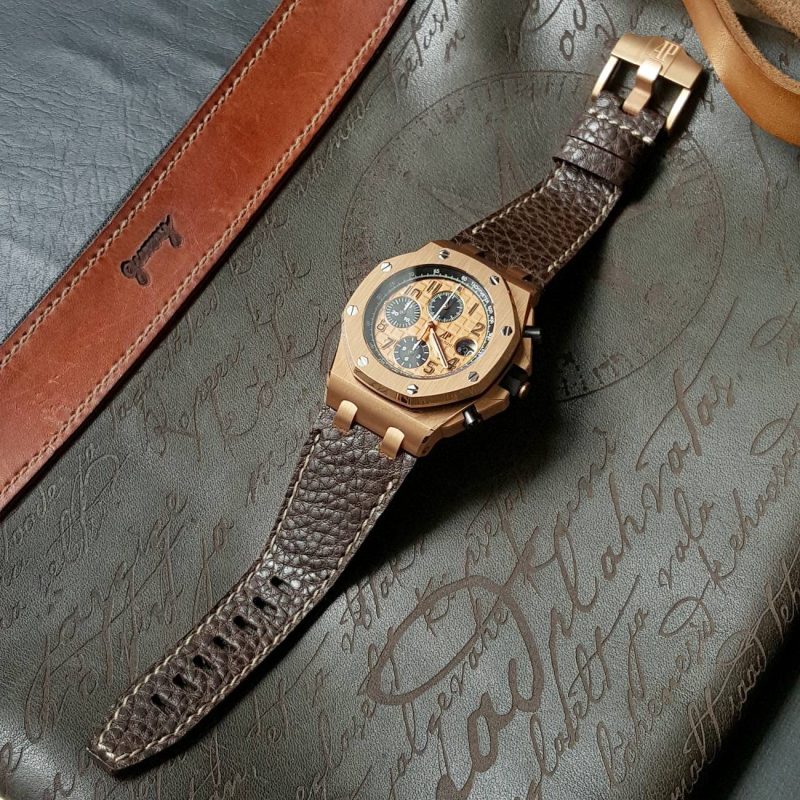 Gaja Leather Strap For Audemars Piguet Royal Oak Offshore Chronograph by Gunny Straps