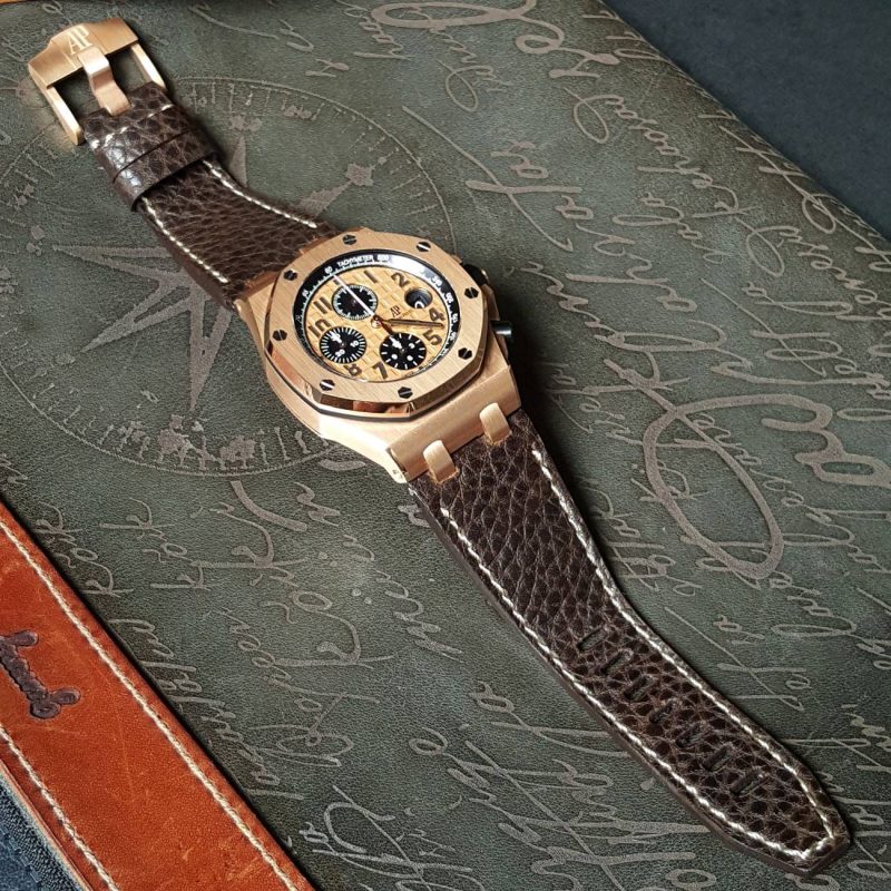 Gaja Leather Strap For Audemars Piguet Royal Oak Offshore Chronograph by Gunny Straps