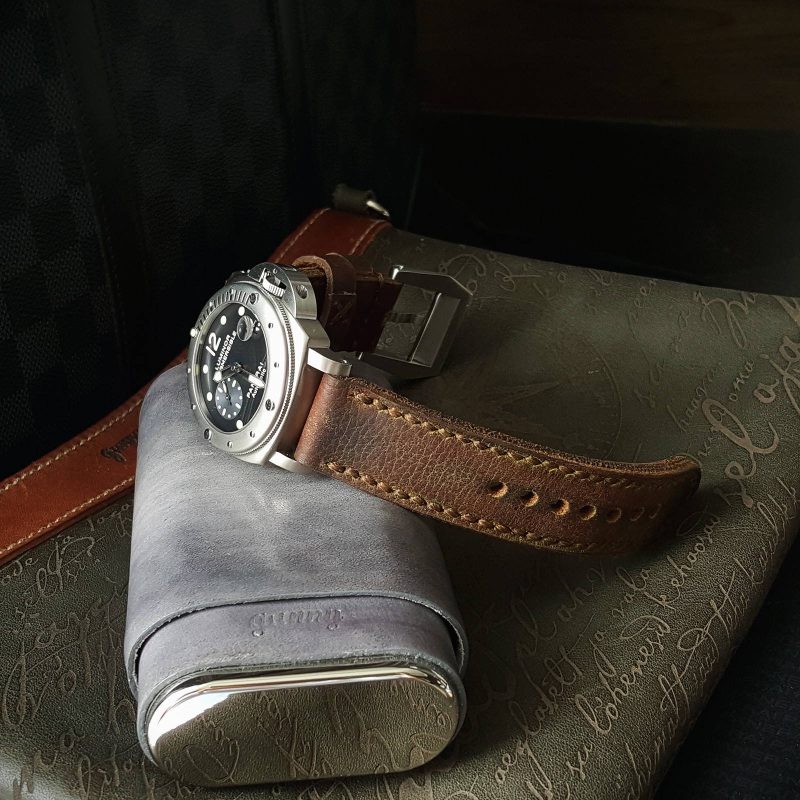 Jancoux 3 Strap for Panerai Luminor by Gunny Straps