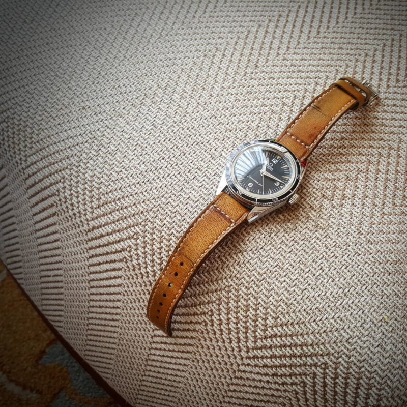 LXXIV Leather Strap For Omega Seamaster by Gunny Straps