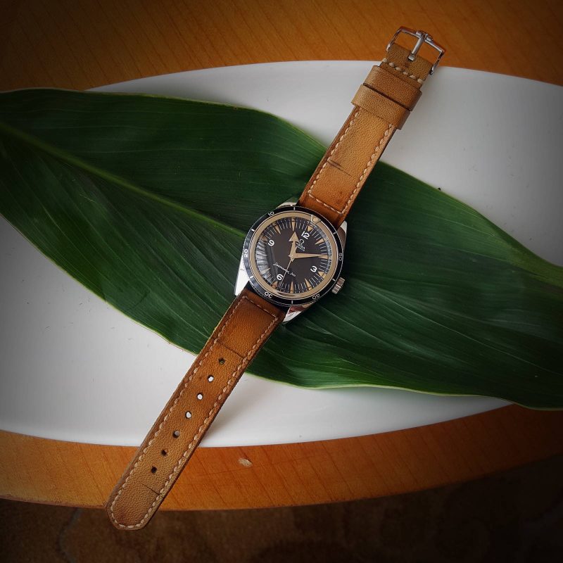 LXXIV Leather Strap For Omega Seamaster by Gunny Straps