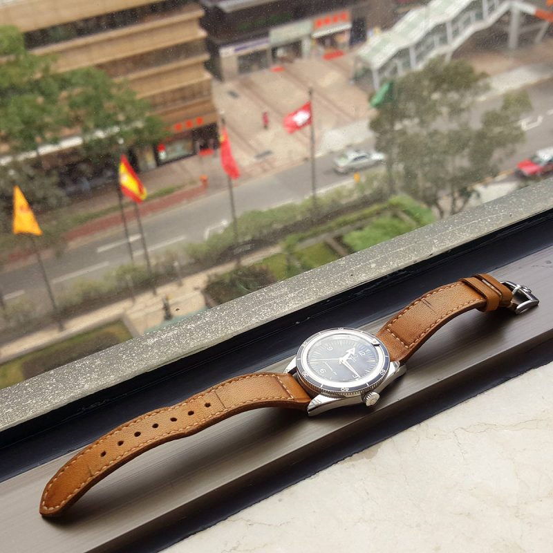 LXXIV Leather Strap For Omega Seamaster by Gunny Straps