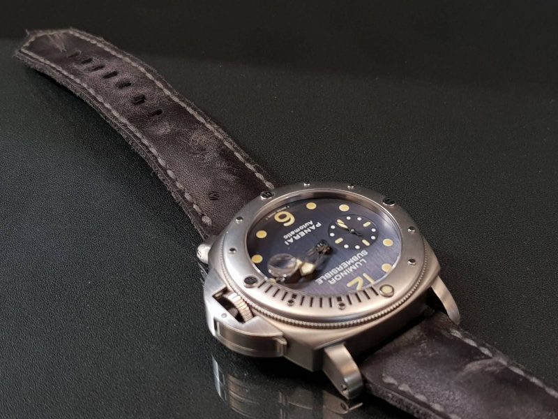 Old Tyre Strap for Panerai Luminor by Gunny Straps