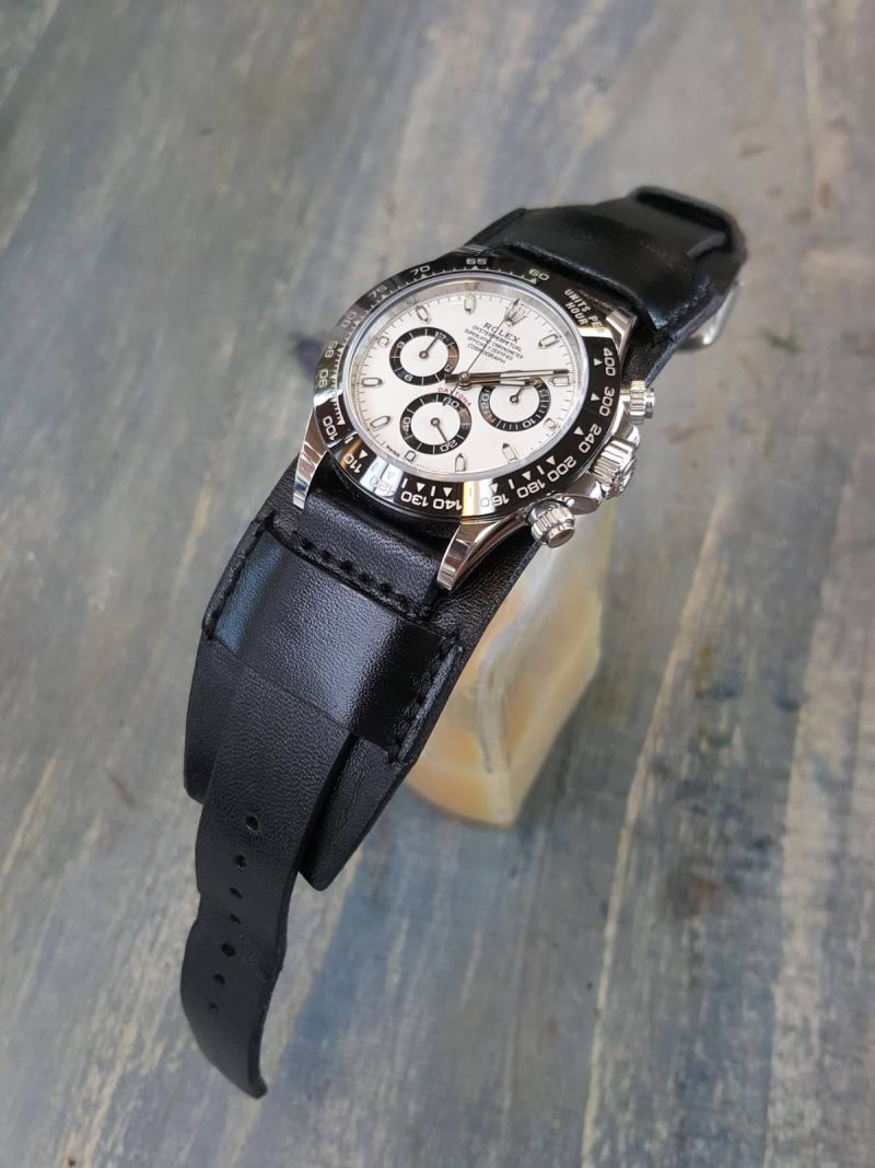 Bund PN style leather strap for Rolex Daytona by Gunny Straps