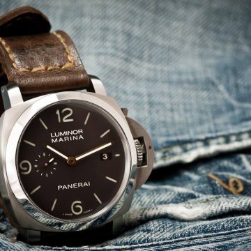Dark Oil Strap for Panerai Luminor by Gunny Straps