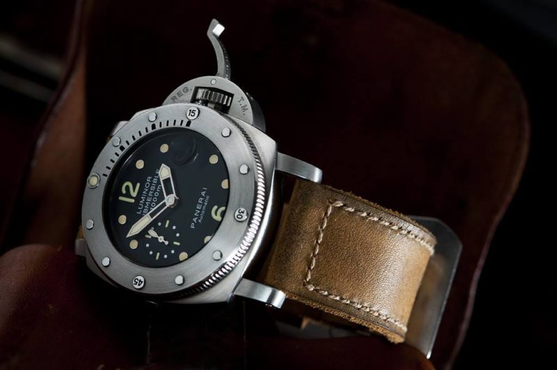 Egypt Strap on Panerai Luminor by Gunny Straps