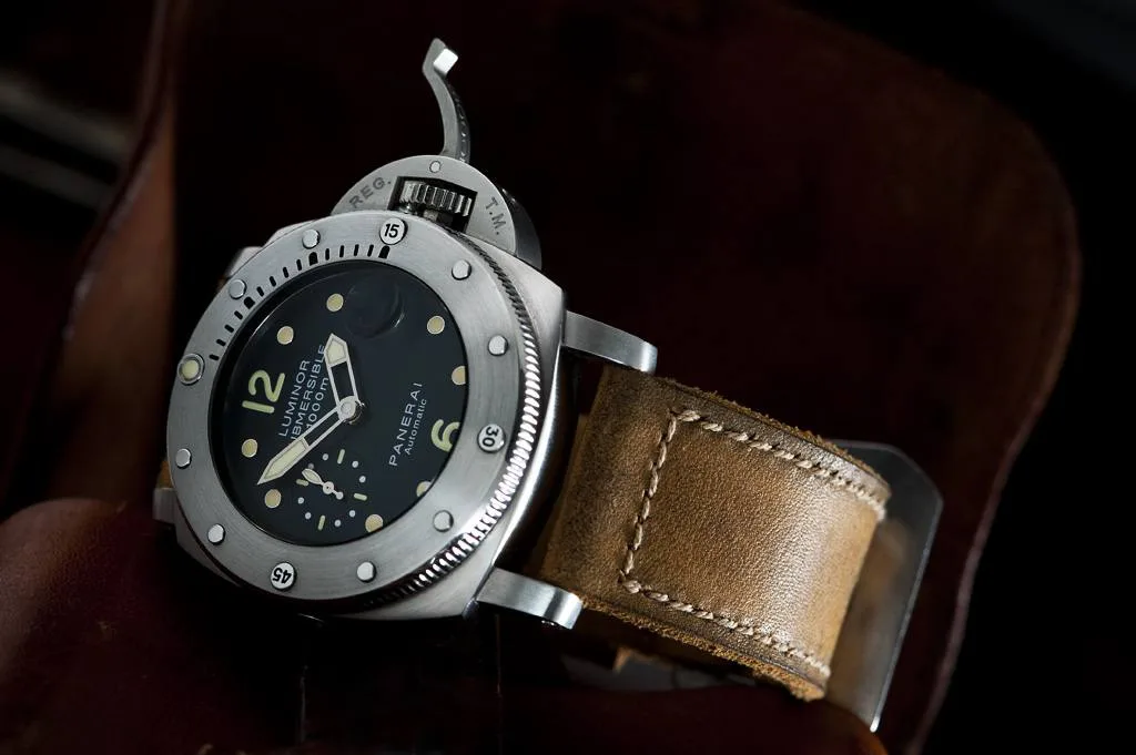 Egypt Strap on Panerai Luminor by Gunny Straps