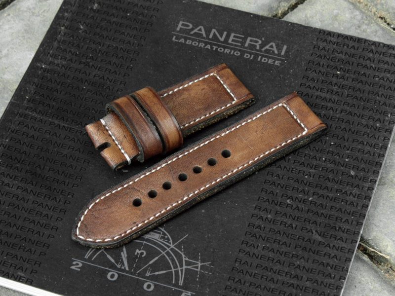 Chocolate Fudge Strap for Panerai Submersible by Gunny Straps