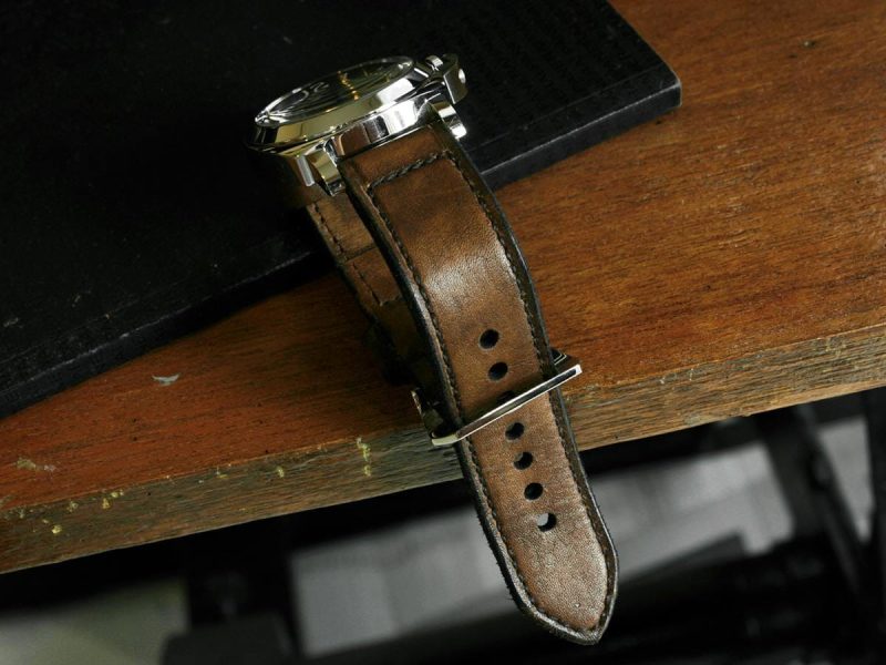 Chocolate Fudge Strap for Panerai Submersible by Gunny Straps