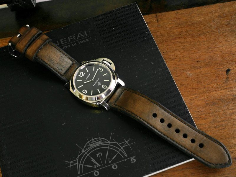 Chocolate Fudge Strap for Panerai Submersible by Gunny Straps