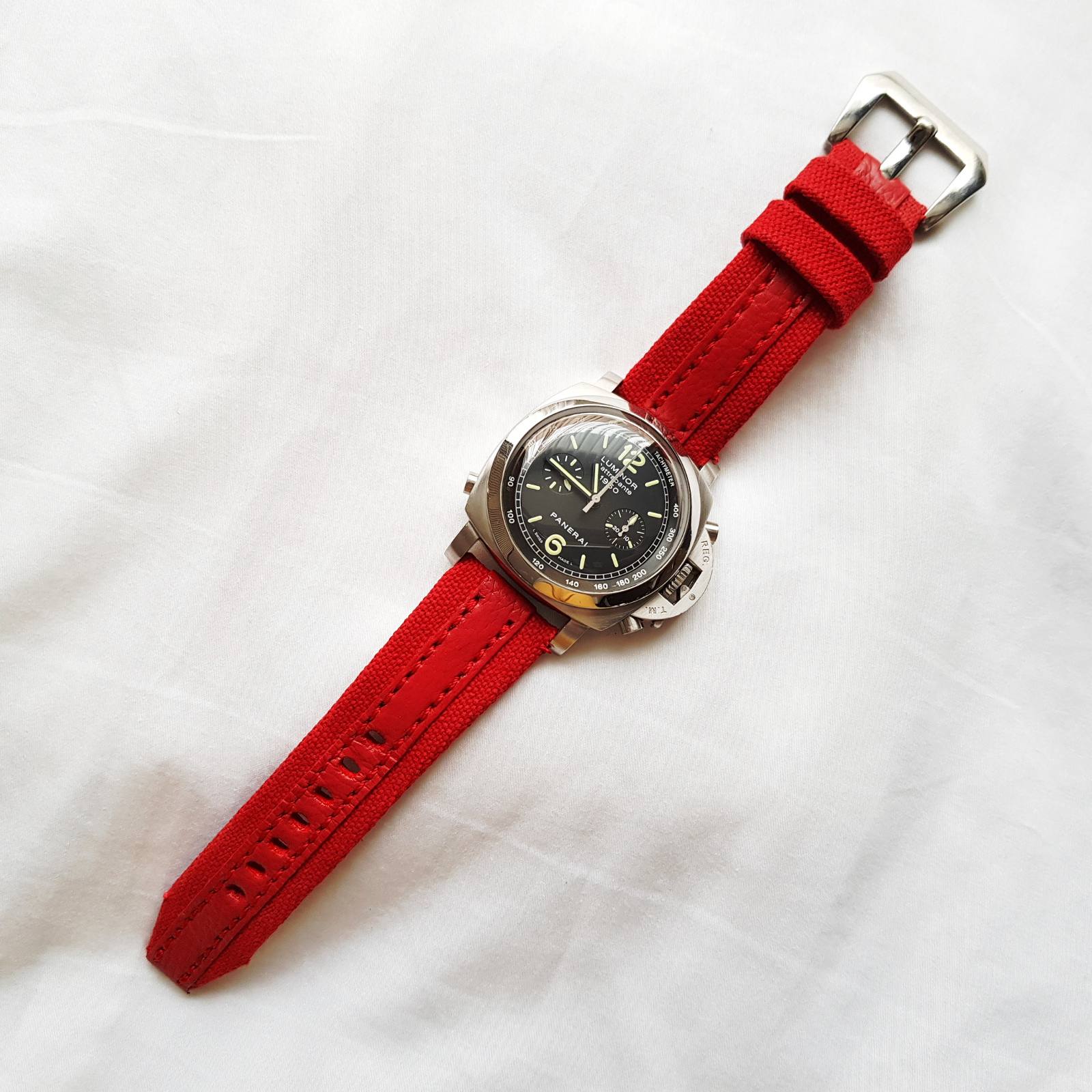 Red canvas velcro strap with Extreme Padded style - Gunny Straps Official  (Fast Response Guaranteed)