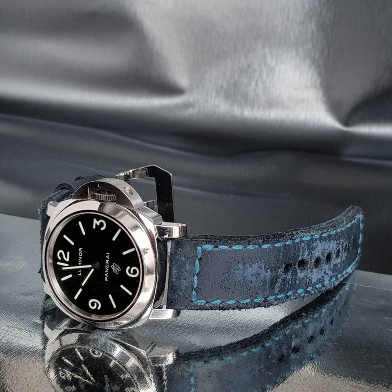 Brutal Blue Strap for Panerai Luminor by Gunny Straps