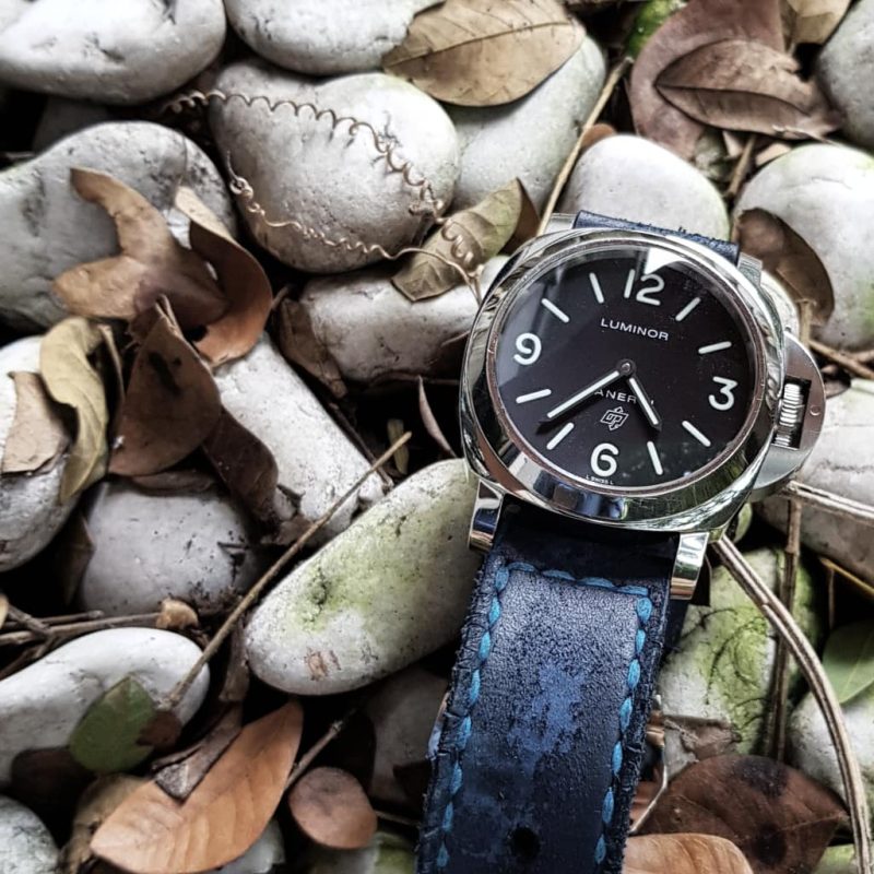 Brutal Blue Strap for Panerai Luminor by Gunny Straps