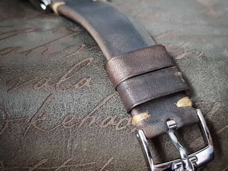 Gurney 1 Leather Strap For Omega Seamaster by Gunny Straps