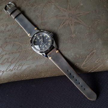 Gurney 1 Leather Strap For Omega Seamaster by Gunny Straps