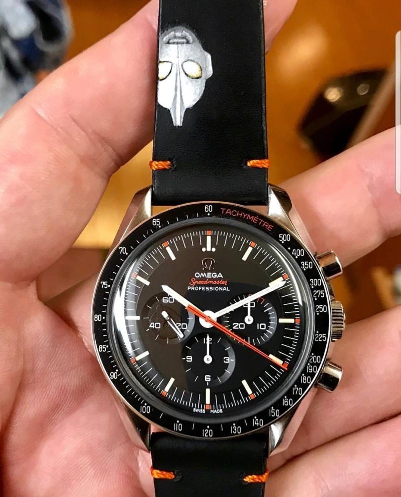 Minimalist Ultraman Leather Strap For Omega Speedmaster by Gunny Straps