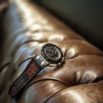 Audemars Piguet Straps - Weaved 360 Black Brown by Gunny Straps