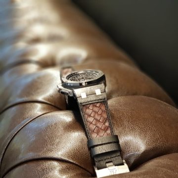 Audemars Piguet Straps - Weaved 360 Black Brown by Gunny Straps