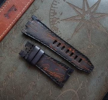 deep black orange scritto for audemars piguet ap royal oak 42