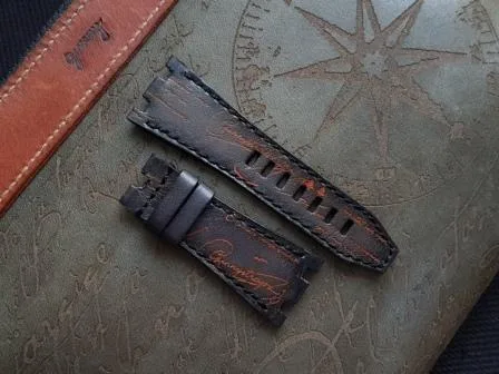 deep black orange scritto for audemars piguet ap royal oak 42