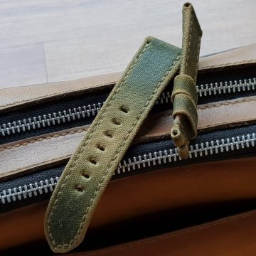 Two Tone Canvas Green-Beige Strap For Rolex by Gunny Straps