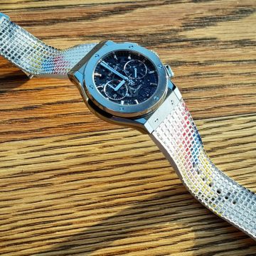 Obangsaek Strap on Hublot Classic Fusion by Gunny Straps