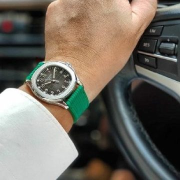 Flight Eagle Parakeet Leather Strap For Patek Philippe by Gunny Straps