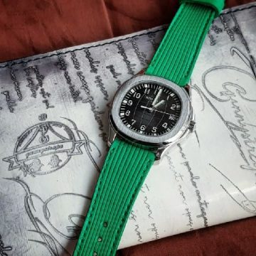 Flight Eagle Parakeet Leather Strap For Patek Philippe by Gunny Straps