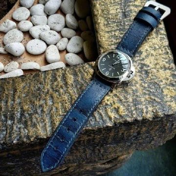 Arillo Blue strap for panerai Luminor by Gunny Straps