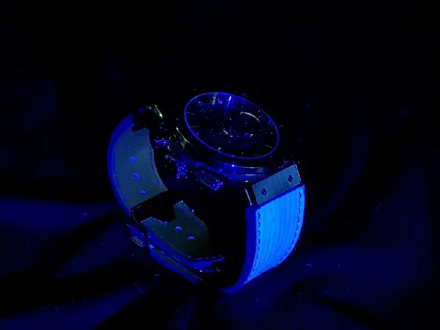 Flight Eagle Violet Strap on Hublot Classic Fusion by Gunny Straps