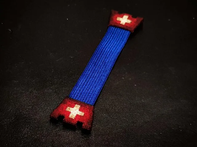 Blue Kolor with Swiss Flag Strap by Gunny Straps