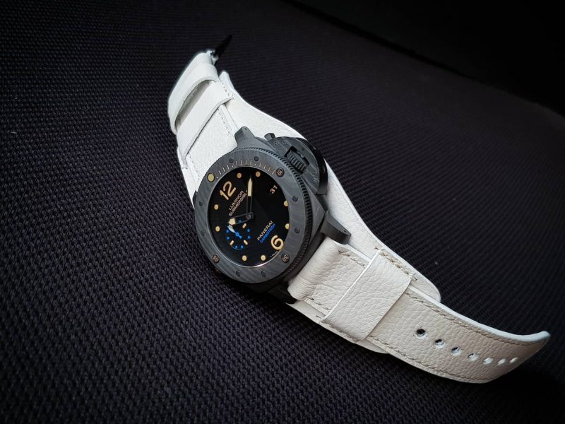 Bund 317 White for Panerai Luminor Submersible by Gunny Straps