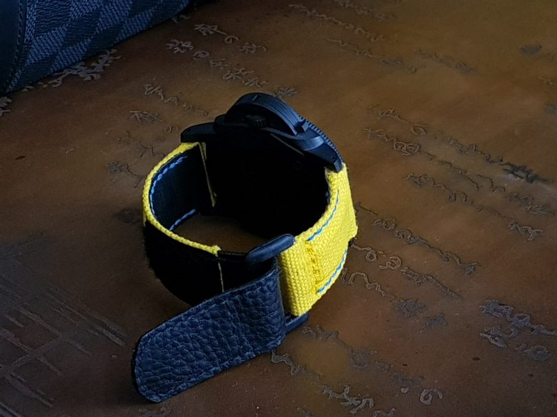 Canvas Yellow Hook & Loop Strap with Extreme Padded Style by Gunny Straps