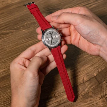 Red-Kevlar-Strap-on-Furlan-Marri-made-by-Gunny-Straps